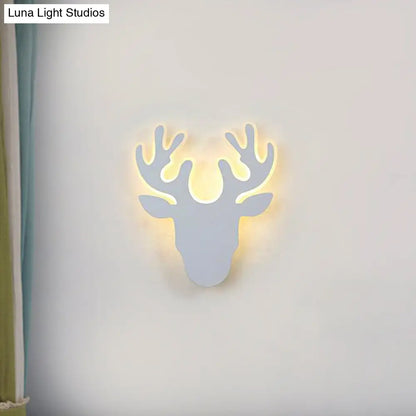 DecorBites™ DecorBites™ Contemporary Black and White Antler LED Sconce