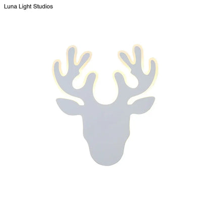 DecorBites™ DecorBites™ Contemporary Black and White Antler LED Sconce