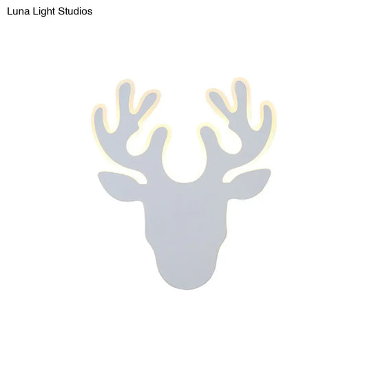 DecorBites™ DecorBites™ Contemporary Black and White Antler LED Sconce