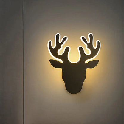 DecorBites™ DecorBites™ Contemporary Black and White Antler LED Sconce