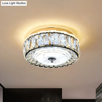 DecorBites™ DecorBites™ Contemporary Black Crystal Block LED Ceiling Flush Light for Corridors