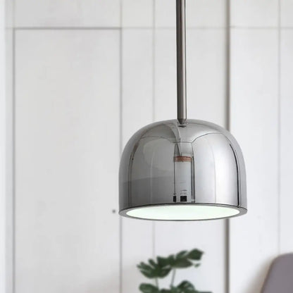 Contemporary Black Dome Pendant Light for Study Room - Metal Hanging Ceiling Fixture