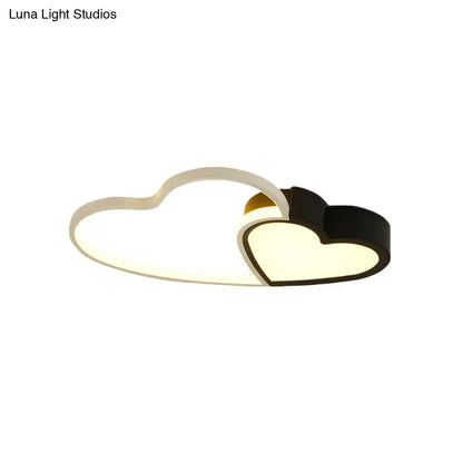 Lámpara de techo LED empotrada contemporánea negra DecorBites™ para estudio