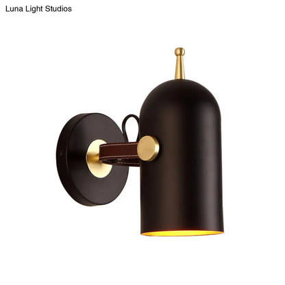 DecorBites™ DecorBites™ Contemporary Black LED Stair Wall Light with Iron Shade