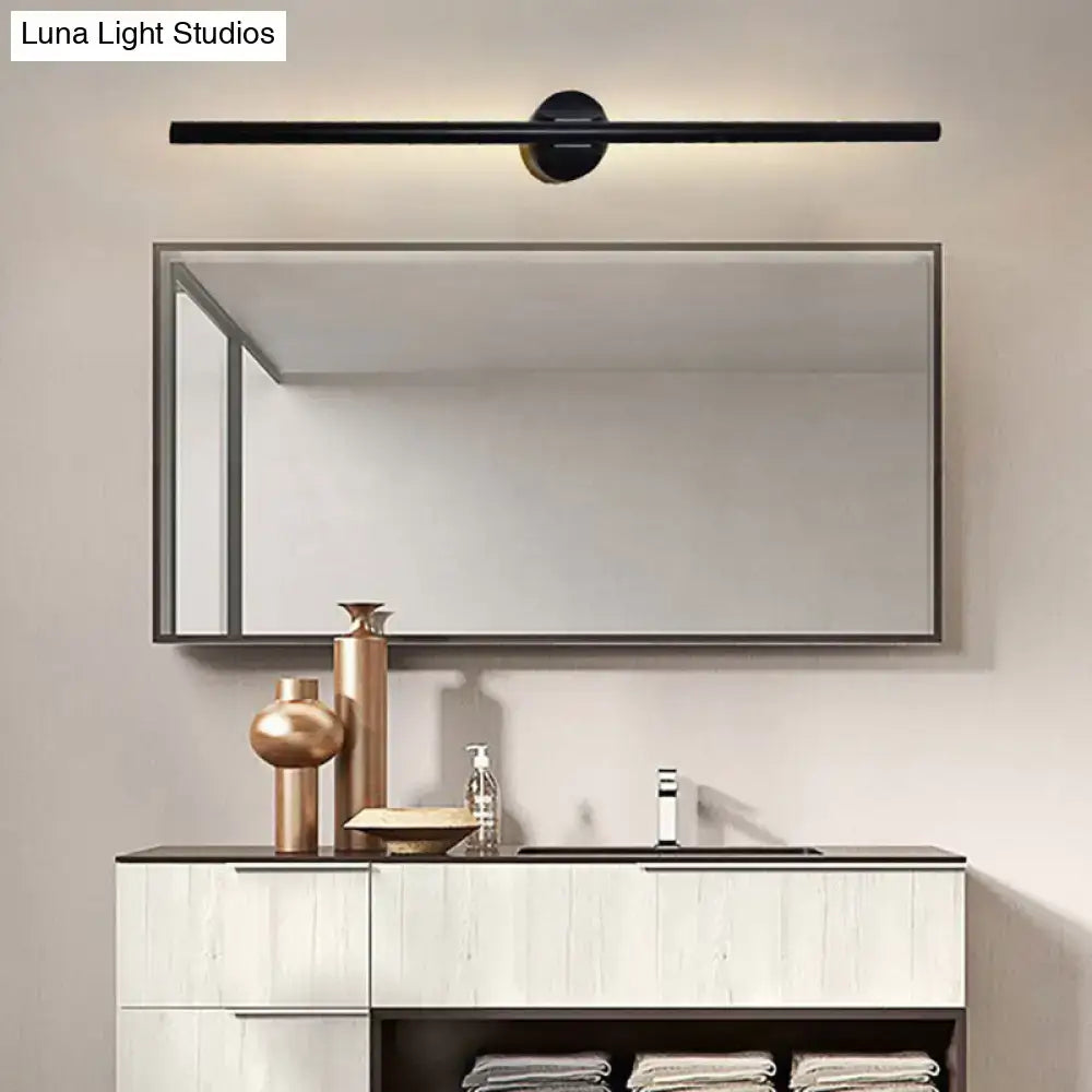 Contemporary black minimalist wall light featuring a central spherical accent for natural light in bedroom use
