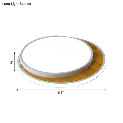 Lámpara de techo circular LED contemporánea DecorBites™ blanca/negra, montaje empotrado, estructura metálica en luz blanca cálida, 42 cm/52 cm de ancho