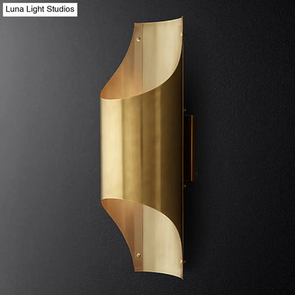 Aplique de pared contemporáneo de latón DecorBites™ con 1 cabezal - Diseño lineal para sala de estar