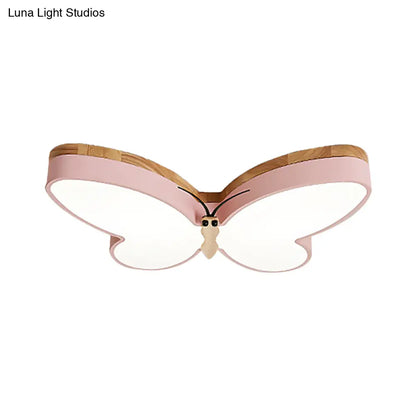 Lámpara de techo LED acrílica contemporánea con forma de mariposa DecorBites™ para sala de estar - Diseño de montaje empotrado