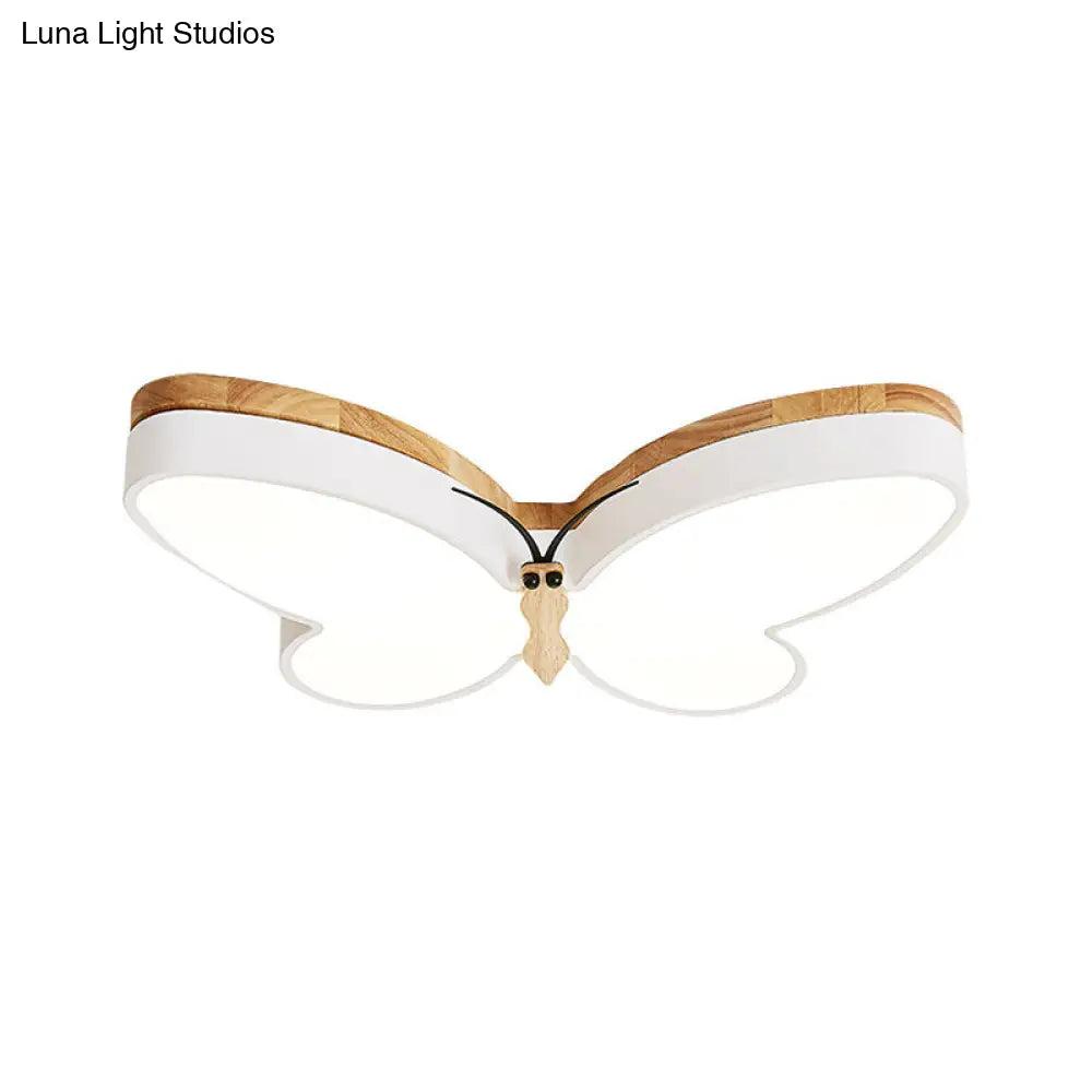 Lámpara de techo LED acrílica contemporánea con forma de mariposa DecorBites™ para sala de estar - Diseño de montaje empotrado