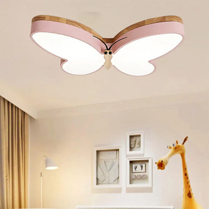Lámpara de techo LED acrílica contemporánea con forma de mariposa DecorBites™ para sala de estar - Diseño de montaje empotrado