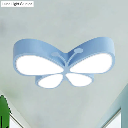 DecorBites™ DecorBites™ Contemporary Butterfly LED Flush Ceiling Light - Classroom Metal Fixture