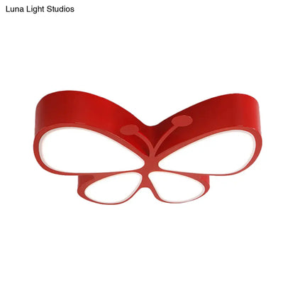 DecorBites™ DecorBites™ Contemporary Butterfly LED Flush Ceiling Light - Classroom Metal Fixture