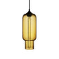 Contemporary Ceiling Pendant Light with Colorful Bottle Glass Shade - 1 Light Hanging Fixture