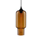 Contemporary Ceiling Pendant Light with Colorful Bottle Glass Shade - 1 Light Hanging Fixture