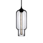 Contemporary Ceiling Pendant Light with Colorful Bottle Glass Shade - 1 Light Hanging Fixture