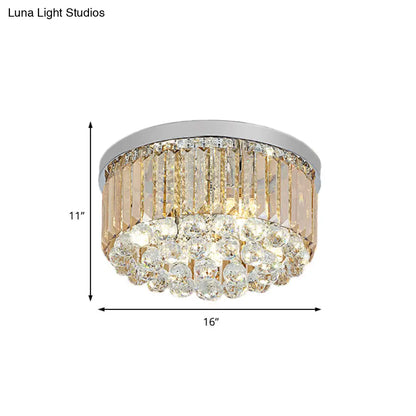 ديكوربايتس™ مصباح سقف عصري من الكروم بتصميم مستطيل القطع، متوفر بـ 2/4/6 مصابيح و3 أحجام