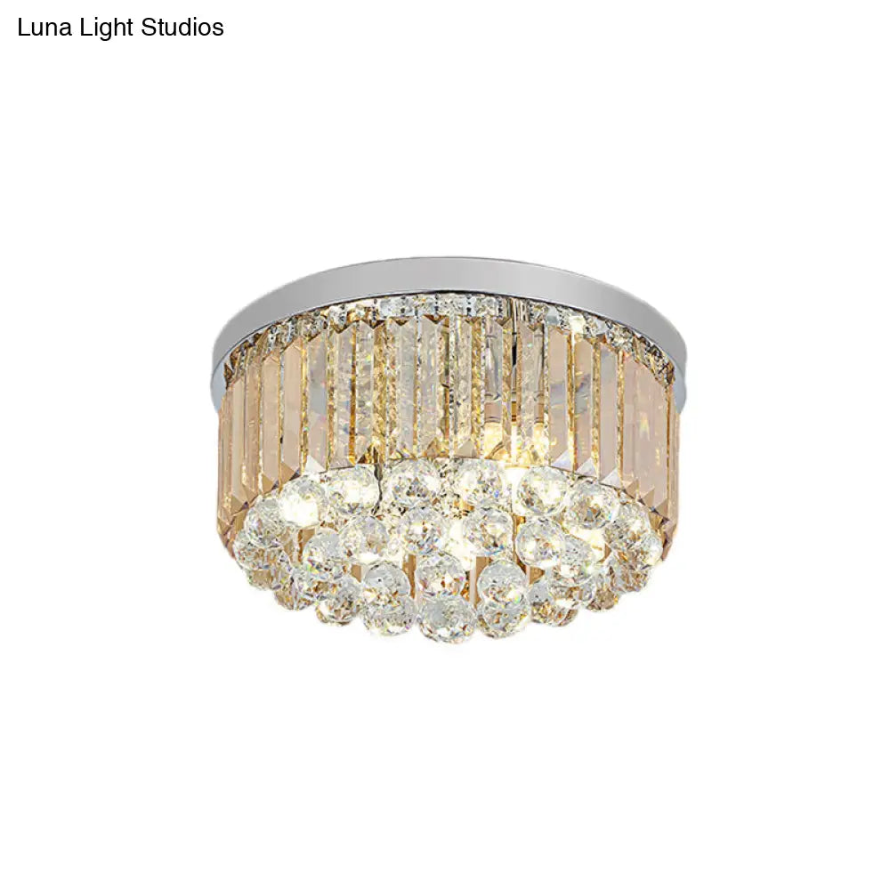 ديكوربايتس™ مصباح سقف عصري من الكروم بتصميم مستطيل القطع، متوفر بـ 2/4/6 مصابيح و3 أحجام