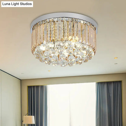 ديكوربايتس™ مصباح سقف عصري من الكروم بتصميم مستطيل القطع، متوفر بـ 2/4/6 مصابيح و3 أحجام