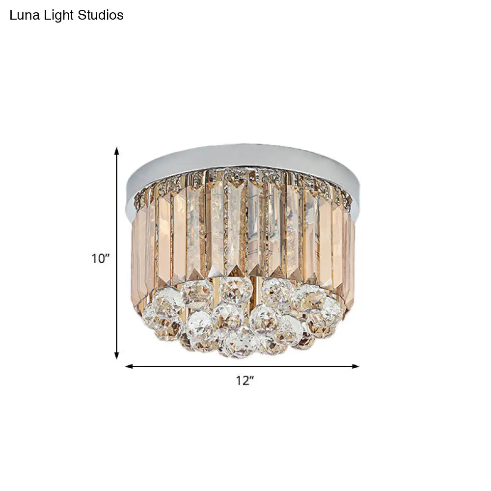 ديكوربايتس™ مصباح سقف عصري من الكروم بتصميم مستطيل القطع، متوفر بـ 2/4/6 مصابيح و3 أحجام