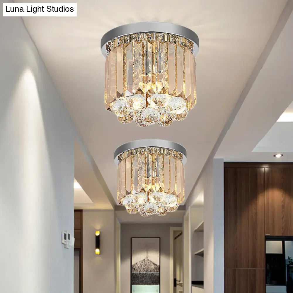 ديكوربايتس™ مصباح سقف عصري من الكروم بتصميم مستطيل القطع، متوفر بـ 2/4/6 مصابيح و3 أحجام