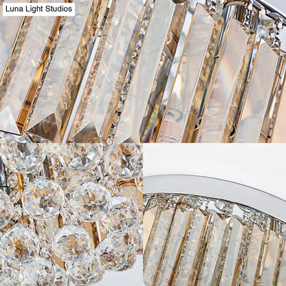 ديكوربايتس™ مصباح سقف عصري من الكروم بتصميم مستطيل القطع، متوفر بـ 2/4/6 مصابيح و3 أحجام