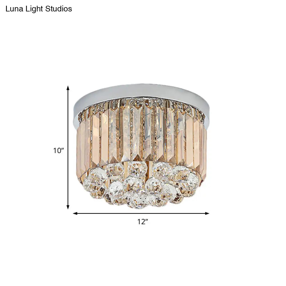 ديكوربايتس™ مصباح سقف عصري من الكروم بتصميم مستطيل القطع، متوفر بـ 2/4/6 مصابيح و3 أحجام