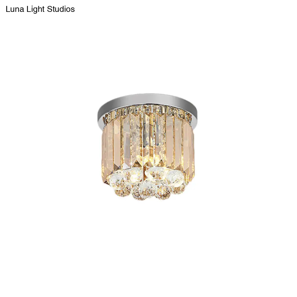 ديكوربايتس™ مصباح سقف عصري من الكروم بتصميم مستطيل القطع، متوفر بـ 2/4/6 مصابيح و3 أحجام