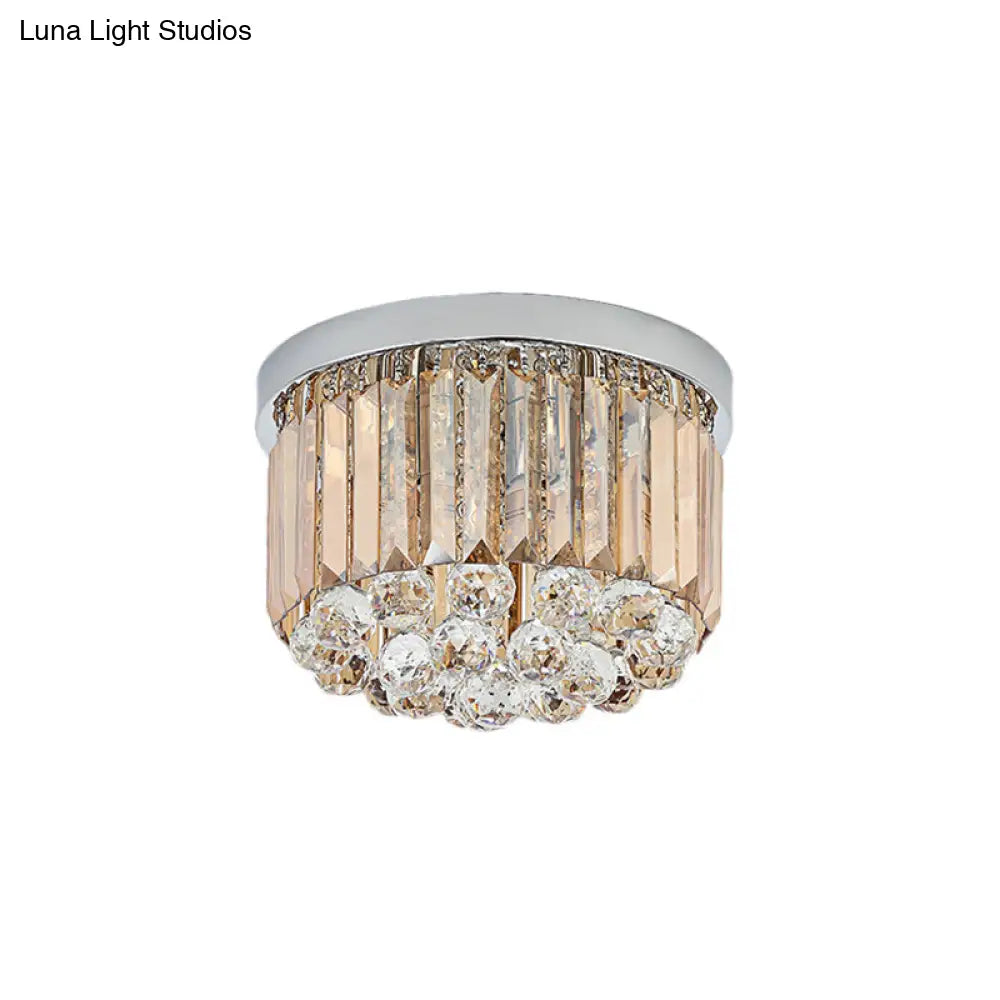 ديكوربايتس™ مصباح سقف عصري من الكروم بتصميم مستطيل القطع، متوفر بـ 2/4/6 مصابيح و3 أحجام