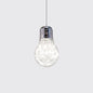 Contemporary Chrome LED Pendant Light with Clear Glass Shade - White/Warm Light"

This revised title effectively highlights the key features and specifications of the product, while also being concise and suitable for SEO purposes.