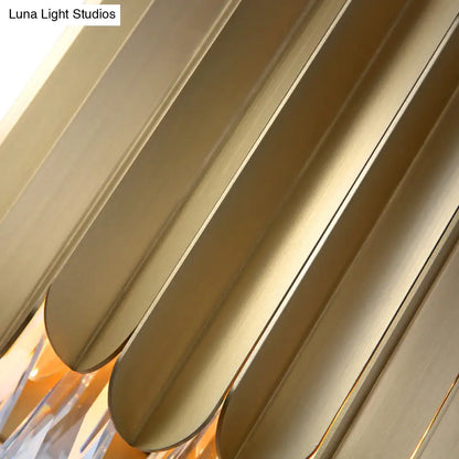 Lámpara de pared contemporánea de cristal transparente DecorBites™ - 1 luz, acabado en latón - Ideal para la iluminación de la sala de estar