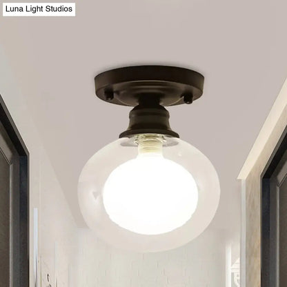 DecorBites™ DecorBites™ Contemporary Clear Glass Flush Mount Ceiling Light for Bedroom