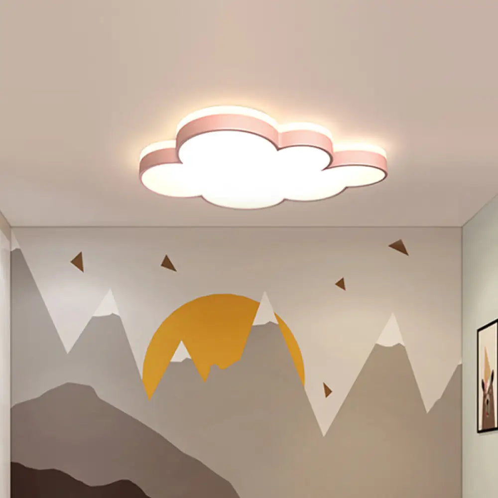 DecorBites™ DecorBites™ Contemporary Cloud Flush LED Ceiling Light Fixture for Bedrooms - Acrylic Lamp