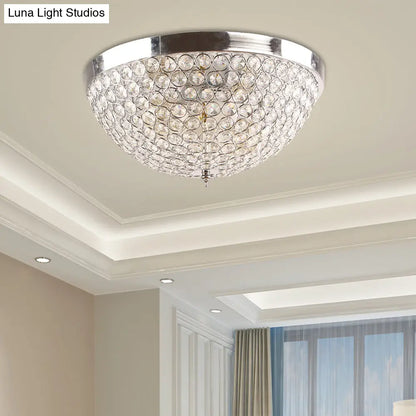 Lámpara de techo DecorBites™ contemporánea con forma de bola de cristal - 2 luces, montaje empotrado cromado