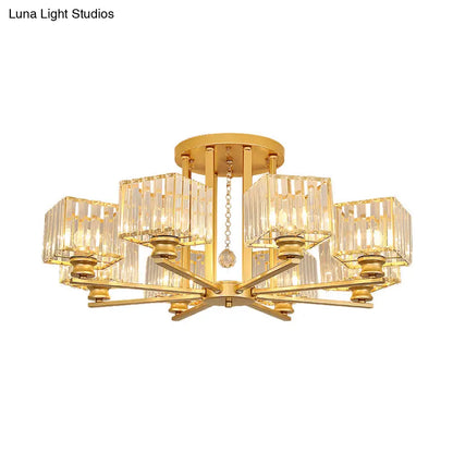 DecorBites™ DecorBites™ Contemporary Crystal Ceiling Lamp with Prismatic K9 Crystals