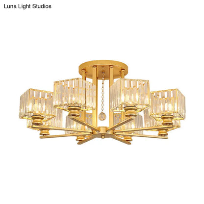 DecorBites™ DecorBites™ Contemporary Crystal Ceiling Lamp with Prismatic K9 Crystals