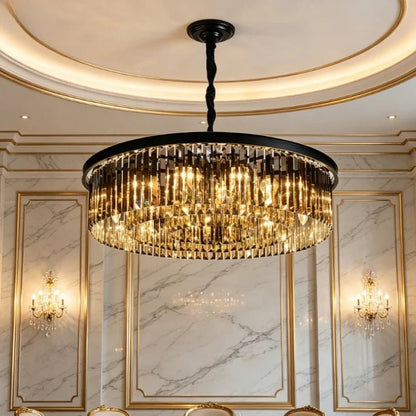 Contemporary Crystal Chain Pendant Light - Decorbites