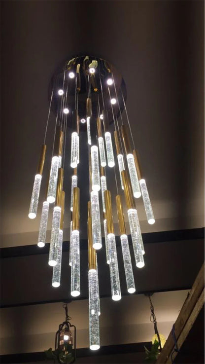 Contemporary Crystal Chandelier for Large Staircase - Chandelier