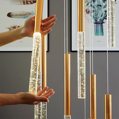 Contemporary Crystal Chandelier for Large Staircase - Chandelier