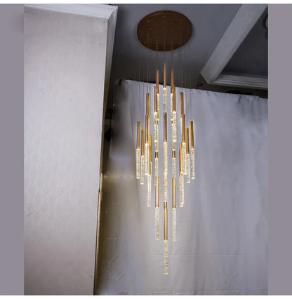 Contemporary Crystal Chandelier for Large Staircase - Chandelier