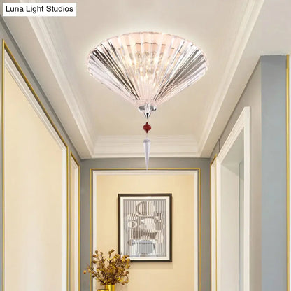 Lámpara de techo empotrada DecorBites™ de cristal contemporáneo - Forma cónica, 3/4 luces, iluminación empotrada transparente