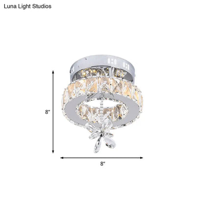 Lámpara de techo LED de cristal contemporánea DecorBites™ - Montaje empotrado cromado en 3 tamaños