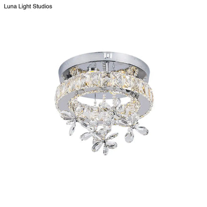 Lámpara de techo LED de cristal contemporánea DecorBites™ - Montaje empotrado cromado en 3 tamaños