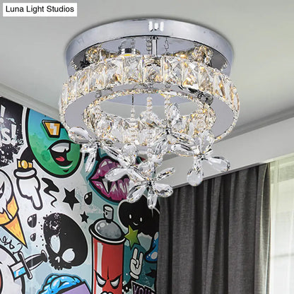 Lámpara de techo LED de cristal contemporánea DecorBites™ - Montaje empotrado cromado en 3 tamaños