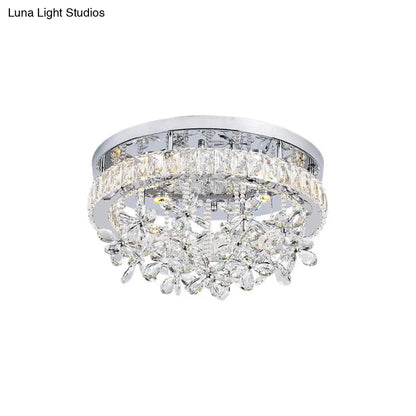 Lámpara de techo LED de cristal contemporánea DecorBites™ - Montaje empotrado cromado en 3 tamaños