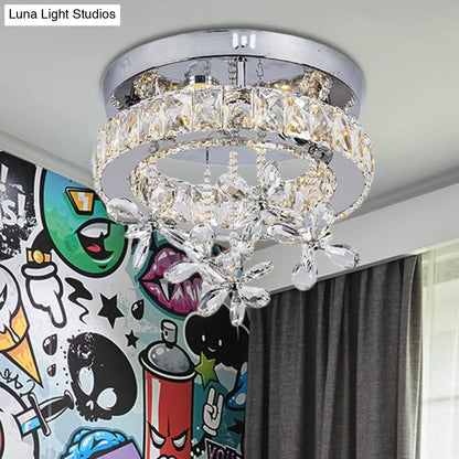 Lámpara de techo LED de cristal contemporánea DecorBites™ - Montaje empotrado cromado en 3 tamaños