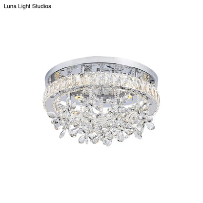 Lámpara de techo LED de cristal contemporánea DecorBites™ - Montaje empotrado cromado en 3 tamaños