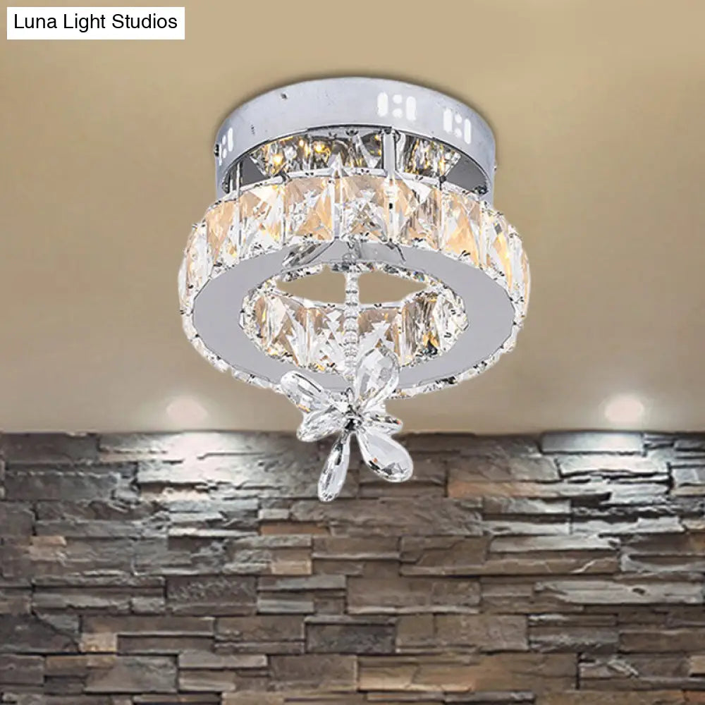 Lámpara de techo LED de cristal contemporánea DecorBites™ - Montaje empotrado cromado en 3 tamaños