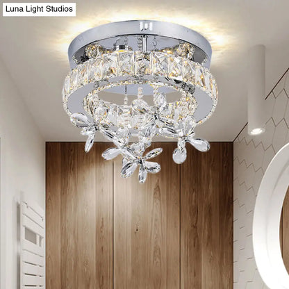 Lámpara de techo LED de cristal contemporánea DecorBites™ - Montaje empotrado cromado en 3 tamaños