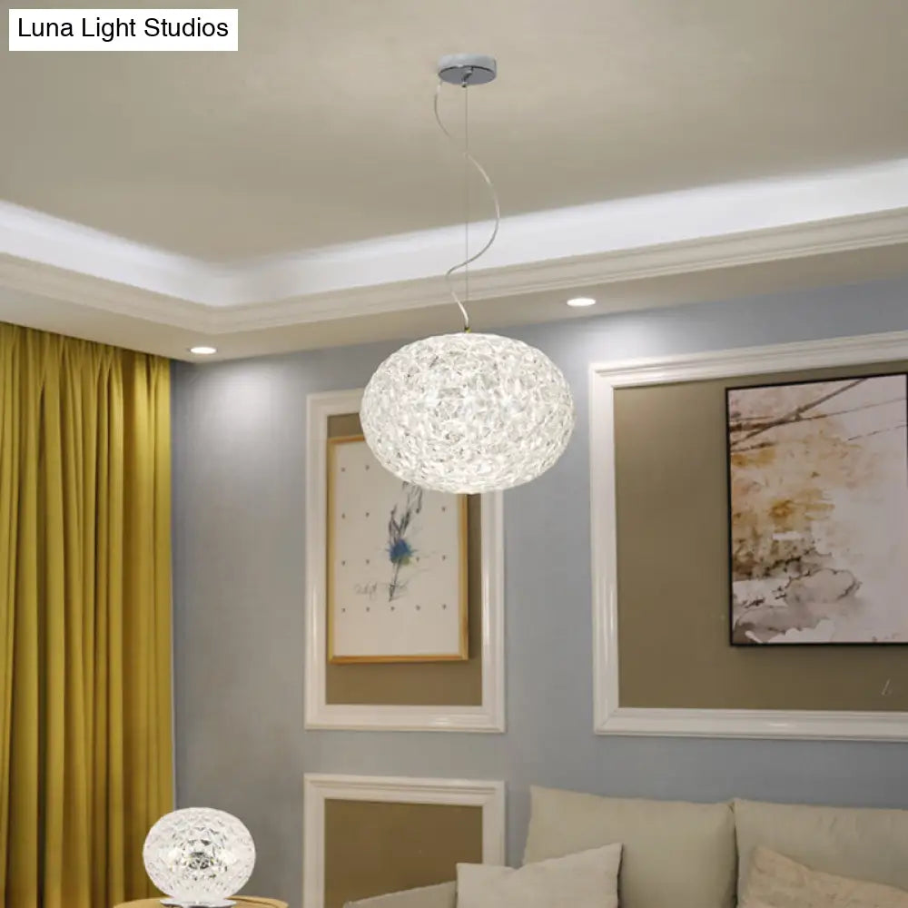 Contemporary Crystal LED Ceiling Light for Dining Room