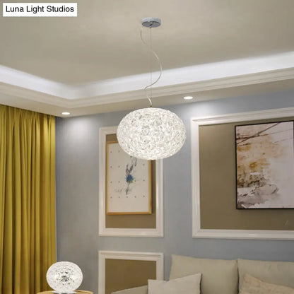 Contemporary Crystal LED Ceiling Light for Dining Room